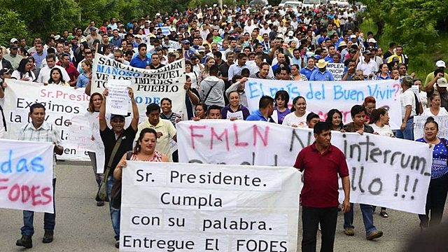 Manifestación Estudiantil de El Salvador