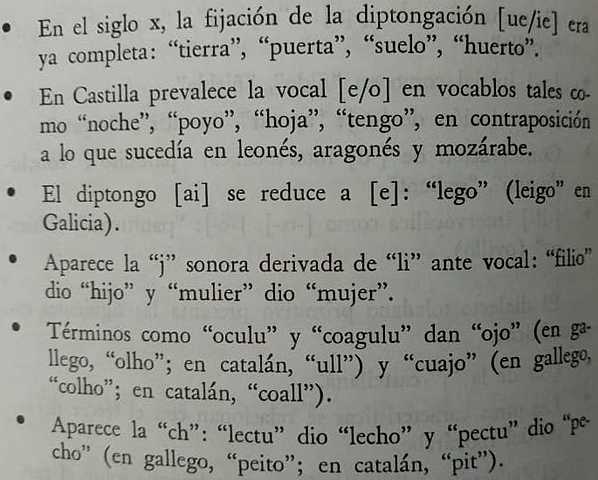 ETAPA DEL ESPAÑOL PREALFONSÍ: El Castellano