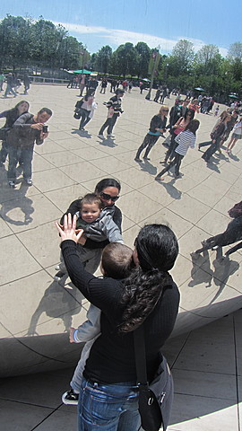 Con mi tía en Chicago