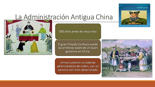 LA ADMINISTRACIÓN ANTIGUA CHINA