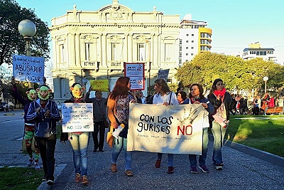 Marcha contra el acusado
