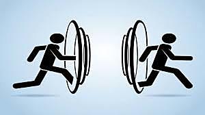 In 2045, the scientists will invent the teleportation