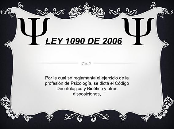 LEY 1090