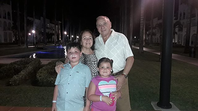 Playa del Carmen con mis abuelos