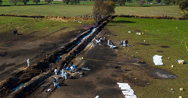 Incendio y derrame en Tlahuelilpa