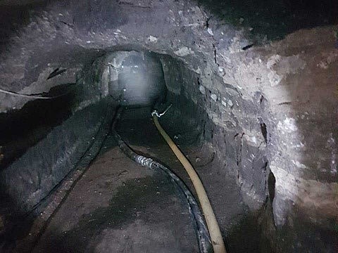 localizan un túnel con 30 metros