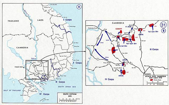 War crossed over into Cambodia