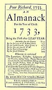 Benjamin Franklin's Publishing of 'Poor Richard's Almanack'
