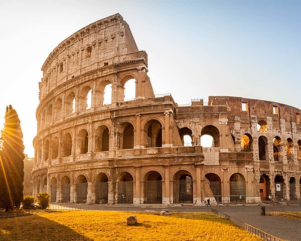 The Colosseum was finished being built