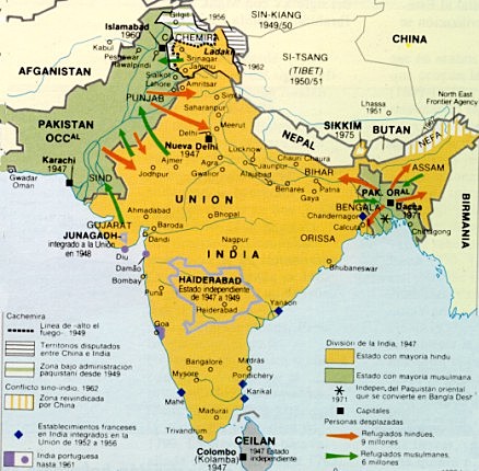 INDEPEDENCIA DE INDIA Y PAKISTAN