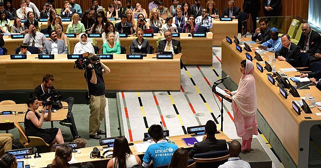 Malala spoke at the United Nations