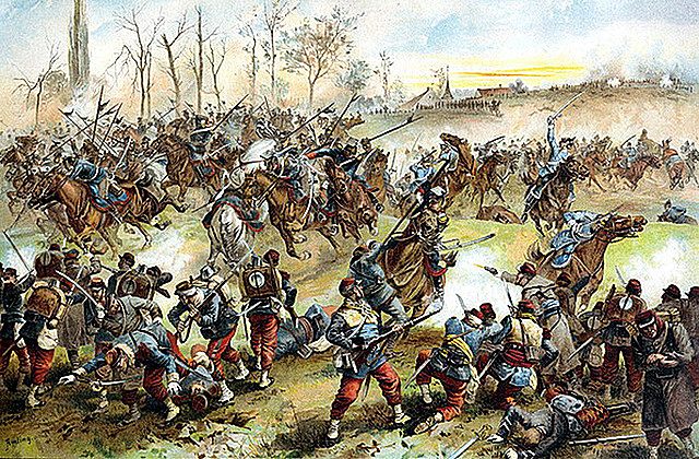 1557: Spain won the 'Saint Quintín' Battle.