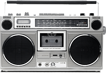RADIO CASSETTE OF MAGNETIC TAPE
