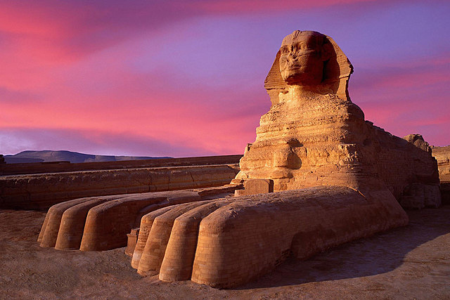 Grote sfinx bij Gizeh