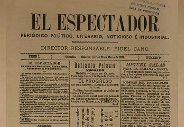 Se funda El Espectador