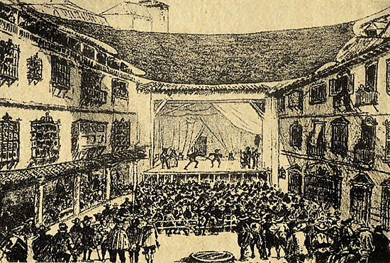 Inauguración del Corral del Príncipe en Madrid: auge al teatro.