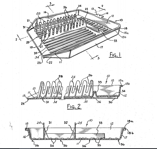 Escorredor de louça em peça única