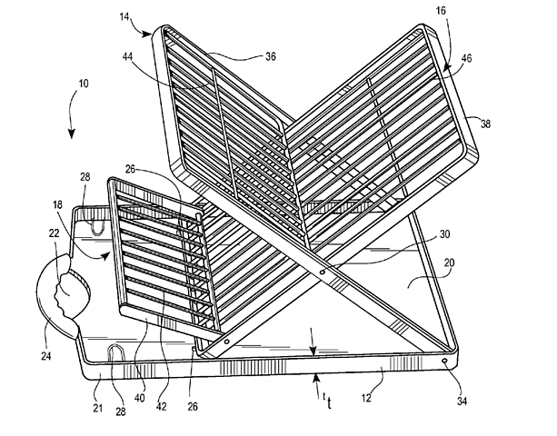 Escorredor de louças colapsável e portátil