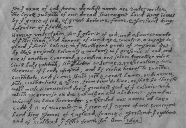 Mayflower Compact written