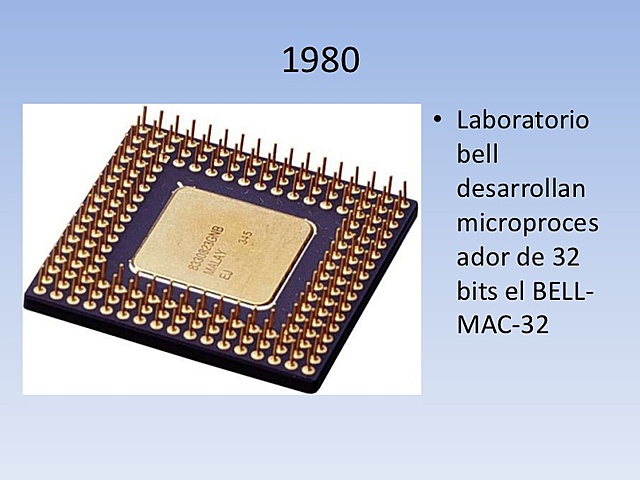 Desarollo del primer microprocesador de 32 bits
