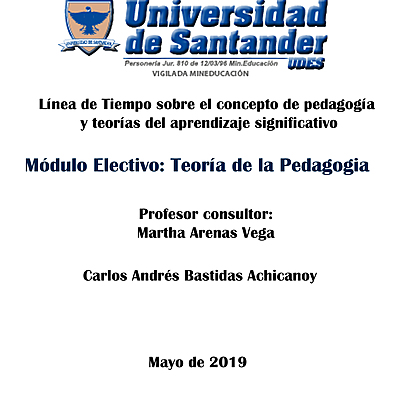 Timeline: Pedagogía y teorías del aprendizaje significativo