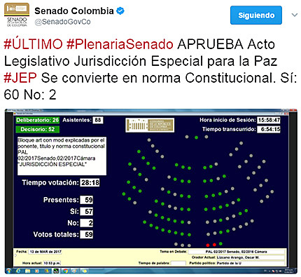 Congreso aprueba creación de la Jurisdicción de Paz
