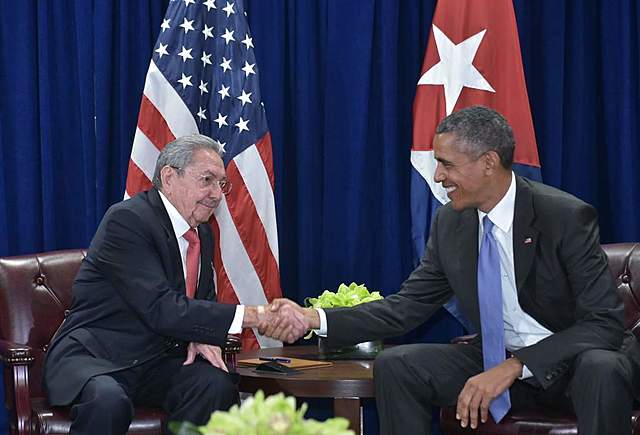 Raúl Castro y Barack Obama