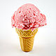 Strawberry ice cream cone (5076899310)