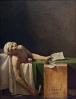 Schilderkunst, de Dood van Marat