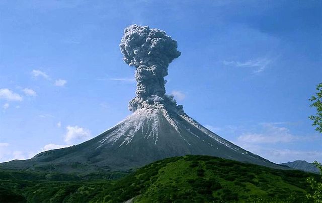 Volcano erupted