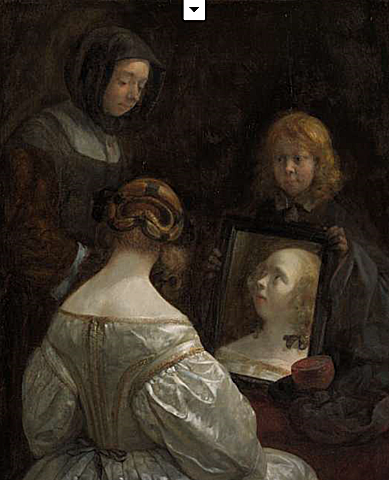 Meisje Voor De Spiegel