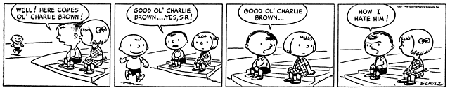 comic stip peanuts is first invented