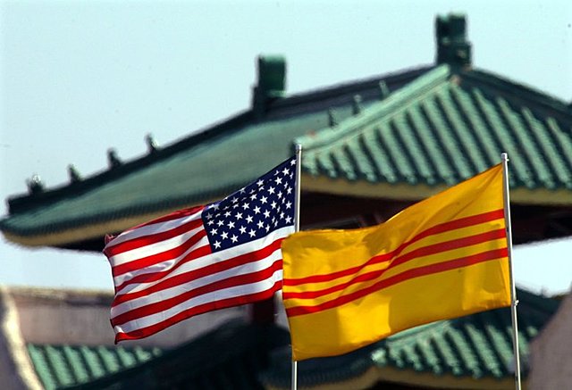 U.S promises to support south Vietnam against communist aggression.