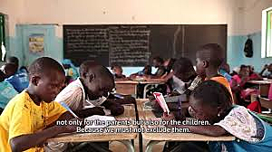 I attend school for the first time.