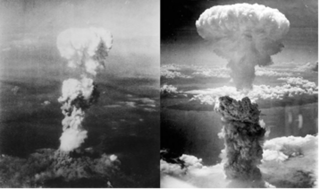 Dropping the atomic bombs on Hiroshima and Nagasaki