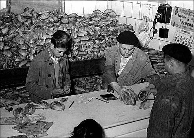 Racionamiento durante la guerra civil.