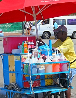 I sold snow cones on the beach during summer