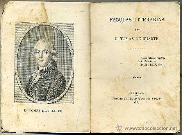 Tomás de Iriarte publica sus Fábulas literarias.