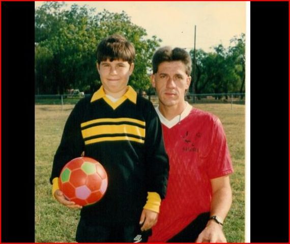 Started playing soccer