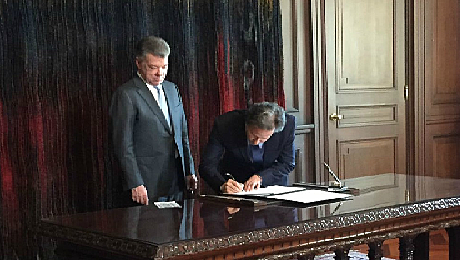 Posesión de Nestor Raúl Correa como secretario ejecutivo de la JEP