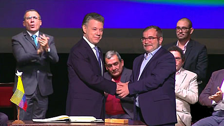 Firma del acuerdo de Paz