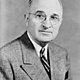 Harry s truman, bw half length photo portrait, facing front, 1945 crop