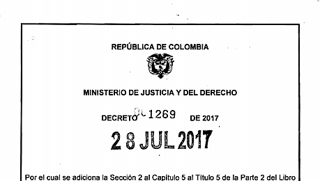 decreto 1269 sobre tratamientos especiales para los miembros de la fuerza Publica