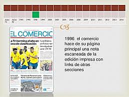 El Comercio hace de su página principal una nota escaneada del mismo