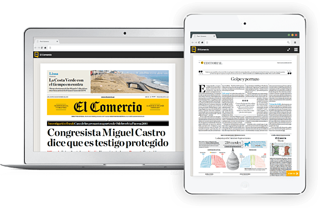 El comercio consta de una edición parecida a la impresa