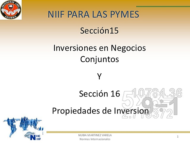 Participaciones en negocios conjuntos