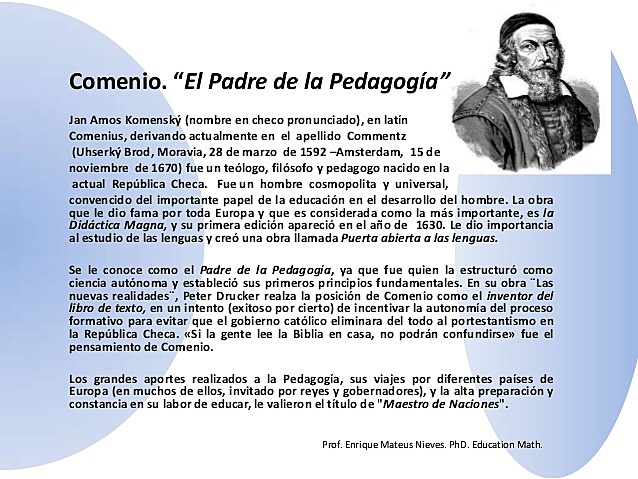 Sep 10, 1592 JUAN A. COMENIOS - REALISTA