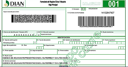 con el certificado bancario se debe tramitar en la DIAN el RUT definitivo