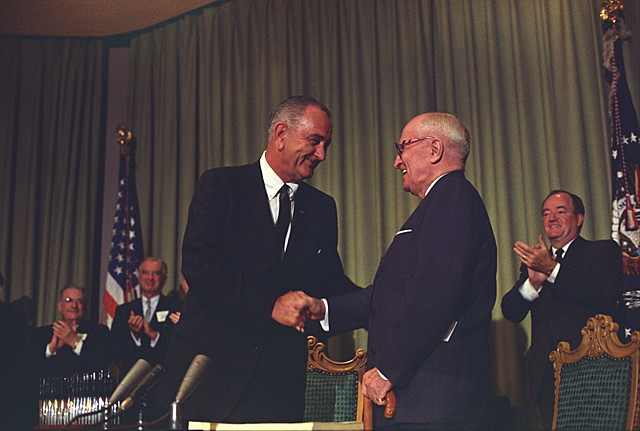 LBJ assumed presidency
