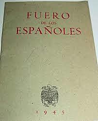 Promulgación de los fueros de los españoles